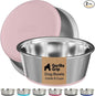 GORILLA GRIP Dog Bowls, Food Grade 304 Stainless Steel, Holds 8 Cups Each Food by Unknown