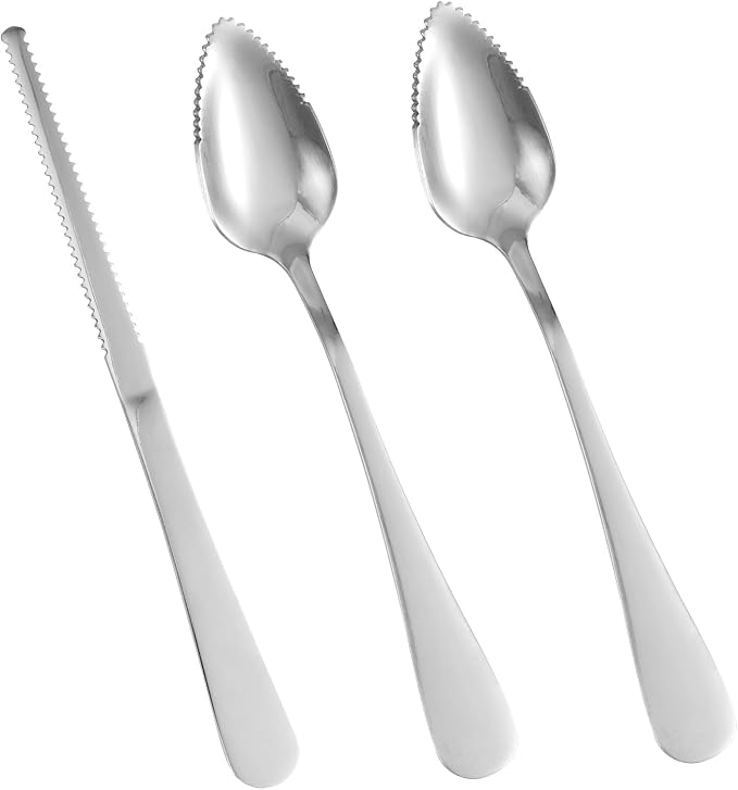 3pcs Grapefruit Spoons and Knife Set by BOXOB