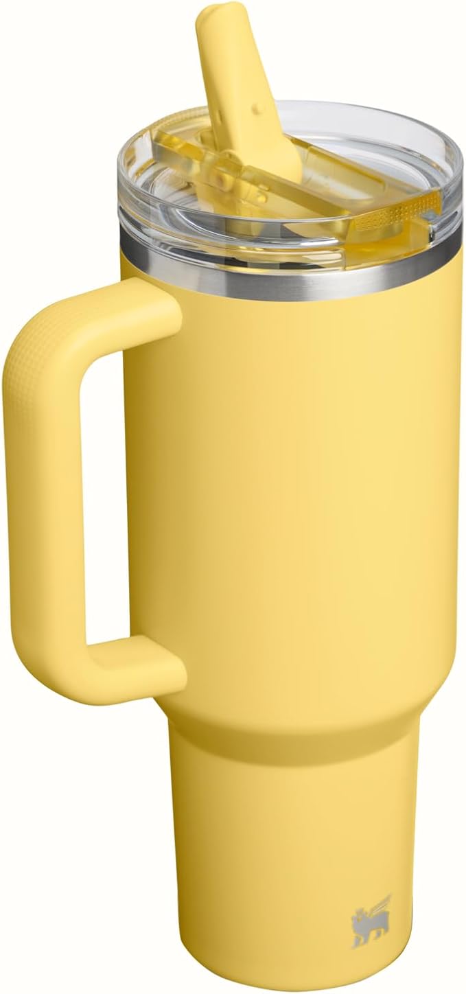 STANLEY Quencher ProTour Flipstraw Tumbler, 40 oz, Daffodil | Built-In Straw & - Image 3