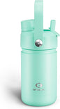 Kids Insulated Water Bottle - 12oz Stainless Steel Water Bottle with Dual Spouts by ENCOOL