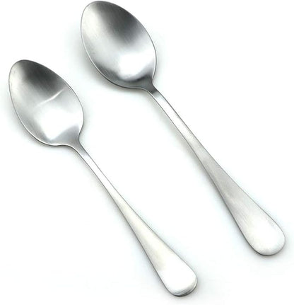 JASHII Modern Royal 20 Pcs Matte Silver 18/10 Stainless Steel Utensils Cutlery Dinnerware Set w/ 4 Pcs Straw, Knife Fork and Spoon Flatware Set for Wedding Festival Christmas Party Service for 4