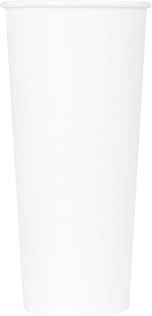Karat 24 oz Paper Hot Coffee Cups White Disposable Cup - Image 7