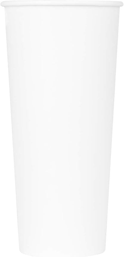 Karat 24 oz Paper Hot Coffee Cups White Disposable Cup - Image 7