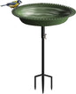 Koutemie Bird Bath for Outside 1-¼ Gallon Detachable, Deep Green, 29 Inch | by Koutemie