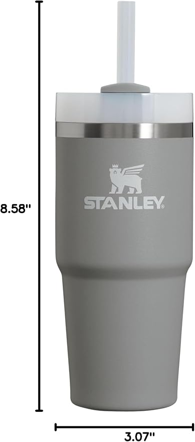 STANLEY Quencher H2.0 Flow State Tumbler, 14 oz, Stone | Straw and 3-Position - Image 9