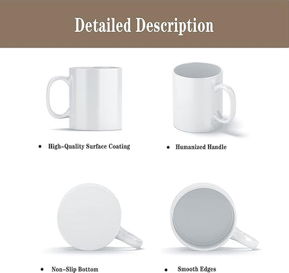 TANGLONG 12PCS Sublimation coffee Mugs 15 oz White Cups - Image 3