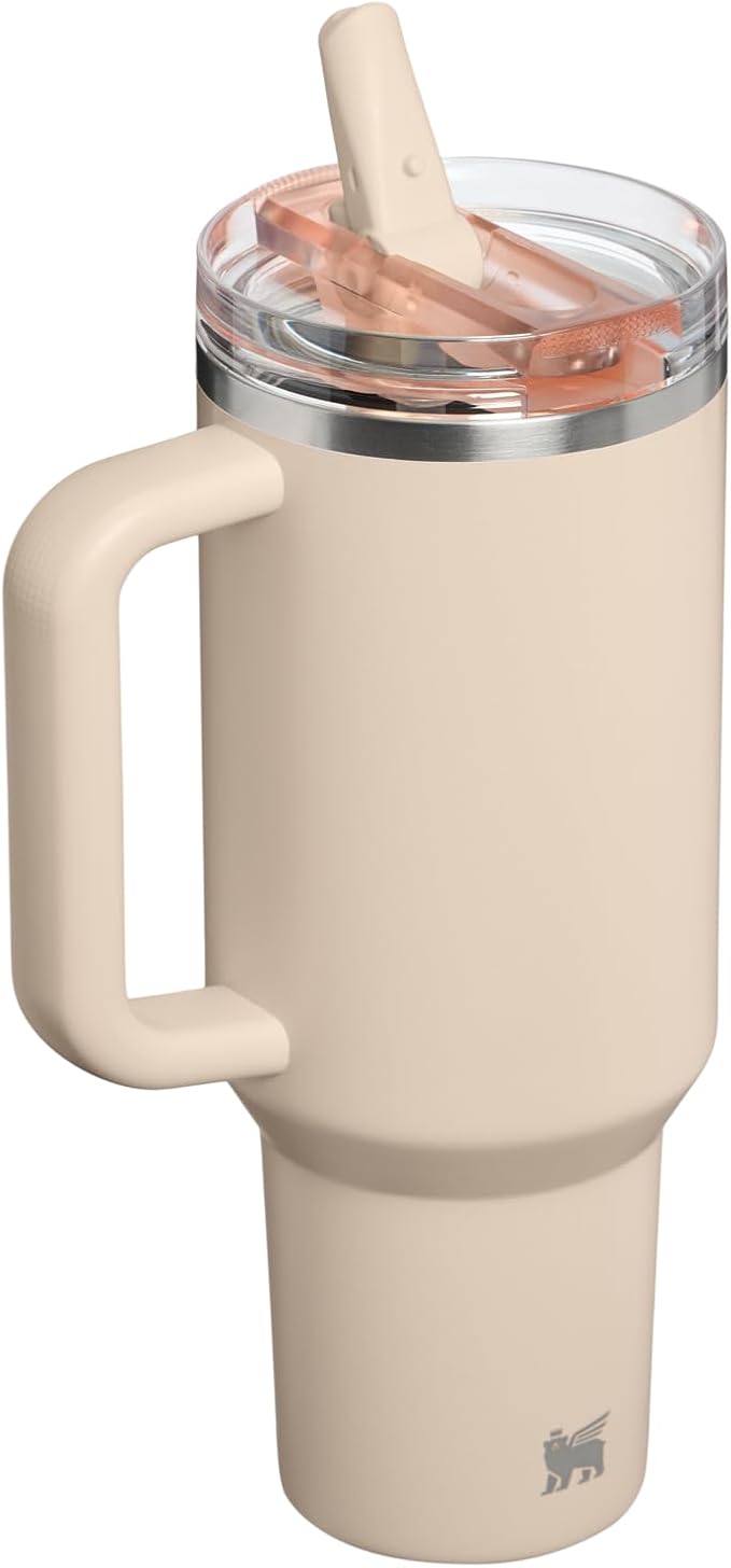 STANLEY Quencher ProTour Flipstraw Tumbler, 40 oz, Champagne | Built-In Straw & - Image 3