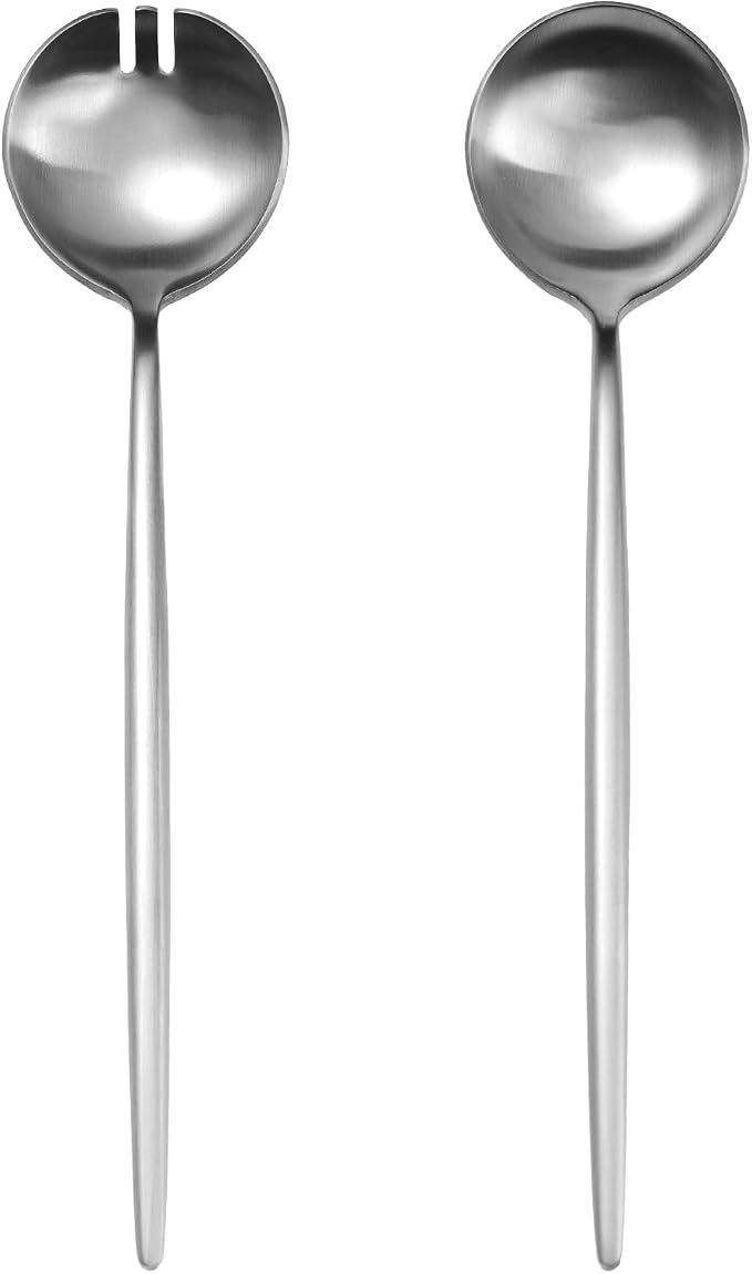 Salad Servers, O.C.E. Spoon and Fork Set, 10.3 inch Salad Utensils, Premium by OCEExquisitesilverware