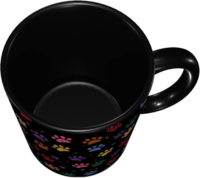 Yrebyou Paw Print Coffee Mug 11oz Ceramic Cup - Image 4