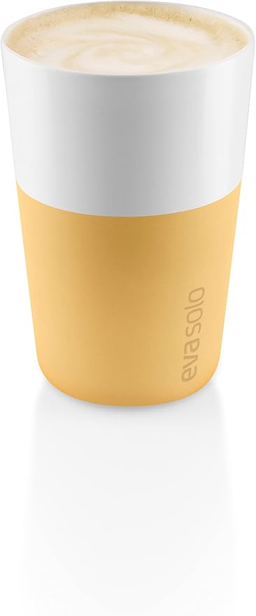 Eva Solo | 2 Cafe Latte Tumbler Mugs | 12 oz Porcelain Coffee Cup Tumblers - Image 4