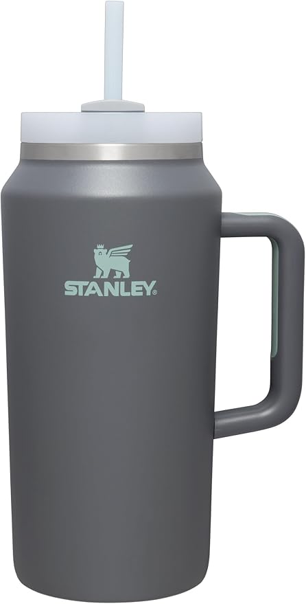 STANLEY Quencher H2.0 Flow State Tumbler, 64 oz, Charcoal | Handle and Straw | by Unknown