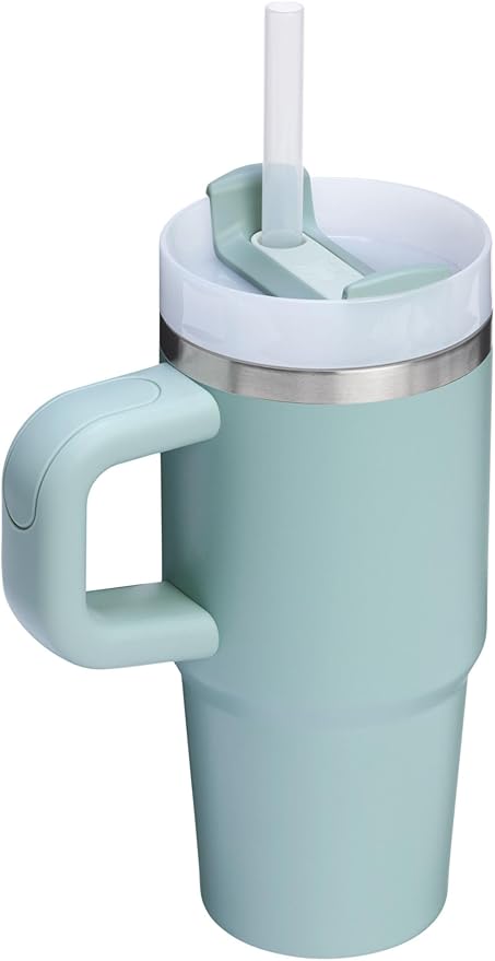 STANLEY Quencher H2.0 Flow State Tumbler, 14 oz, Seafoam | Handle and Straw | - Image 3