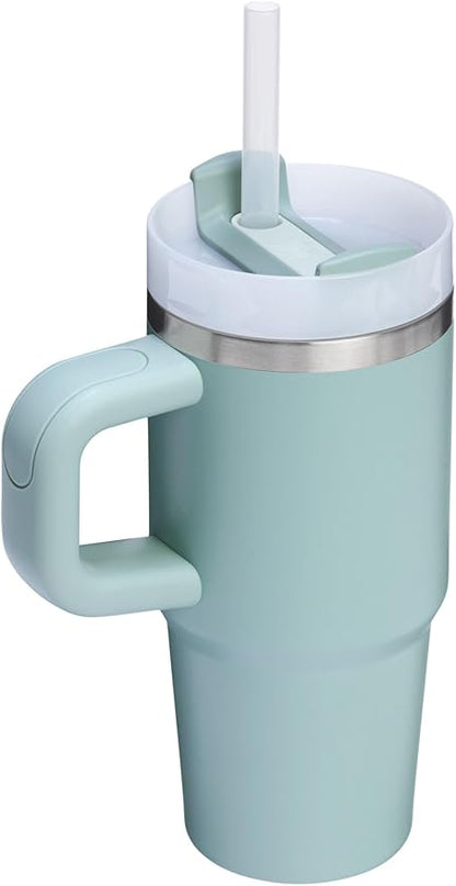 STANLEY Quencher H2.0 Flow State Tumbler, 14 oz, Seafoam | Handle and Straw | - Image 3