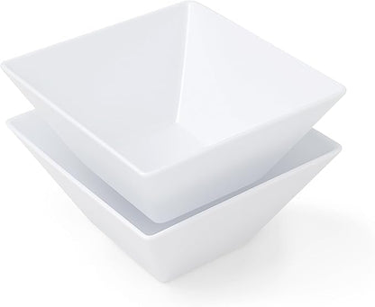 Navy Table Set for 6 with Tablecloth, White Square Dinner Plates, Bowls & Gold Candle Holders – Modern Navy & White Tablescape for Shabbat, Holidays, Dinner Parties & Events