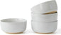 famiware Milkyway Cereal Bowl, Soup Bowls for 4, 25 Ounce Bowls Set for Kitchen, Bowl Set for Cereal Soup Rice Pasta Salad Oatmeal, Light Gray