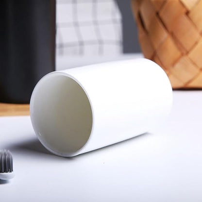 Japanese Minimalist Black and White Style Handleless Straight Ceramic Mug - Image 5