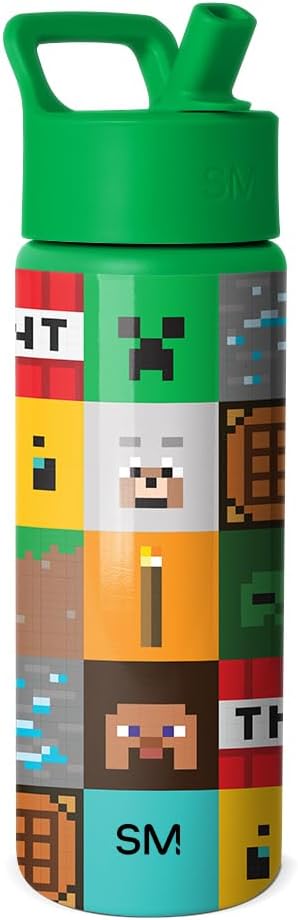 Simple Modern Minecraft Kids Water Bottle & Toddler Cup | 18oz | Insulated by Unknown