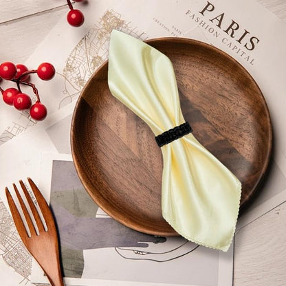 Meplait Napkin Rings Set of 12, Boho Napkins Holders Ring - Image 4