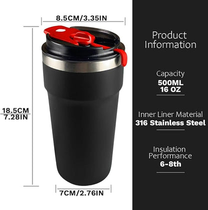 SPLMIFA Travel Coffee Mugs Leak-Proof, Reusable Coffee Cups - Image 4