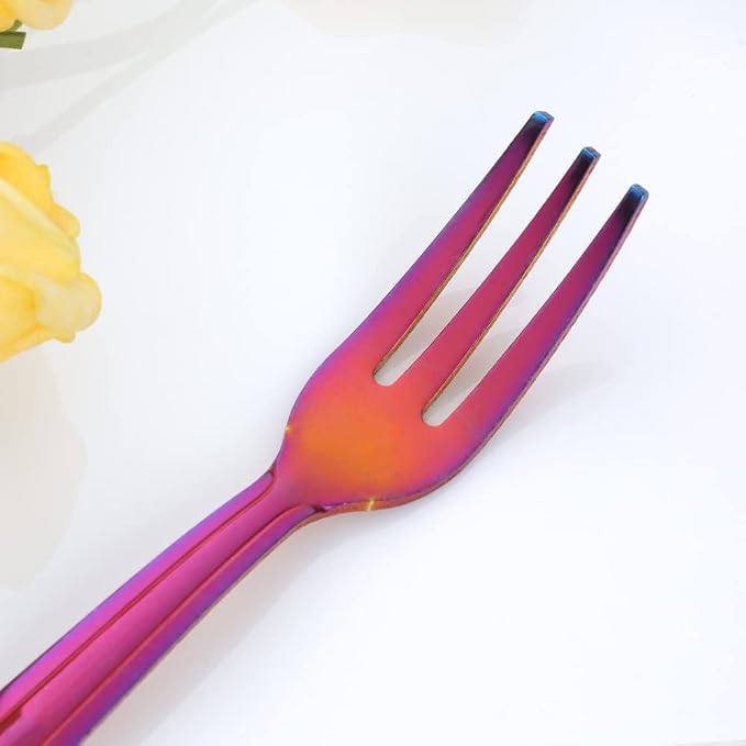 Oyster Fork Set of 12, 5.4 Inch Stainless Steel Cocktail Forks, 3 Tines Mini - Image 5