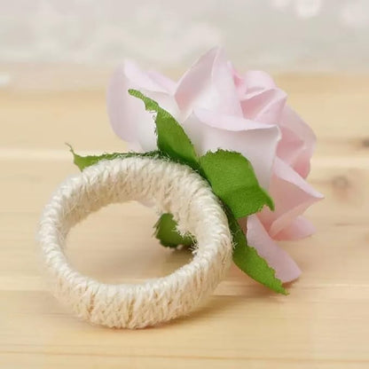 Flower Napkin Rings Set of 12, Daily Party, Valentine's, Thanksgiving - Image 3