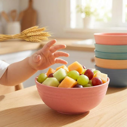 MONGSEW Unbreakable Wheat Straw Cereal Bowls, Microwave & Dishwasher Safe - Image 8