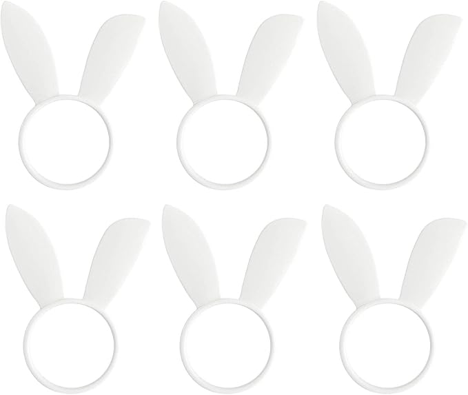 wonlex Easter Napkin Rings Set of 6, Dinner Party by wonlex