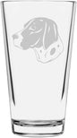 Braque d'Auvergne Custom Personalized Dog Themed Etched All Purpose 16oz Pint Glass