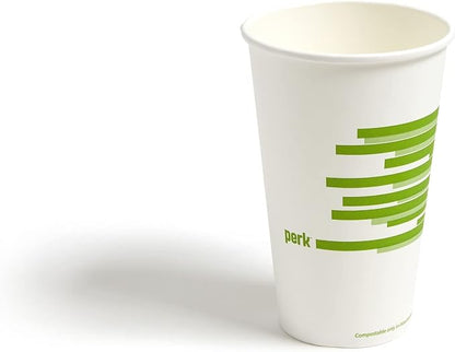 Perk Eco Compostable Paper Hot Cups, 16 Oz - Image 2
