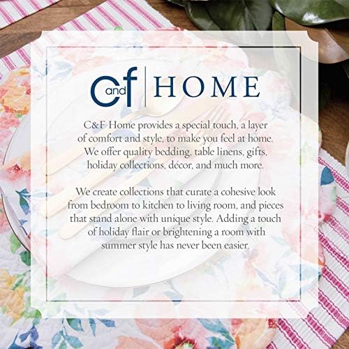 C&F Home Denim Rag Blue Rectangle Thick Placemats Set of 4 Farmhouse Country Boho Vintage Table Mats for Kitchen Dining Home Decor Fourth of July Americana Patriotic Independence Day Memorial Day