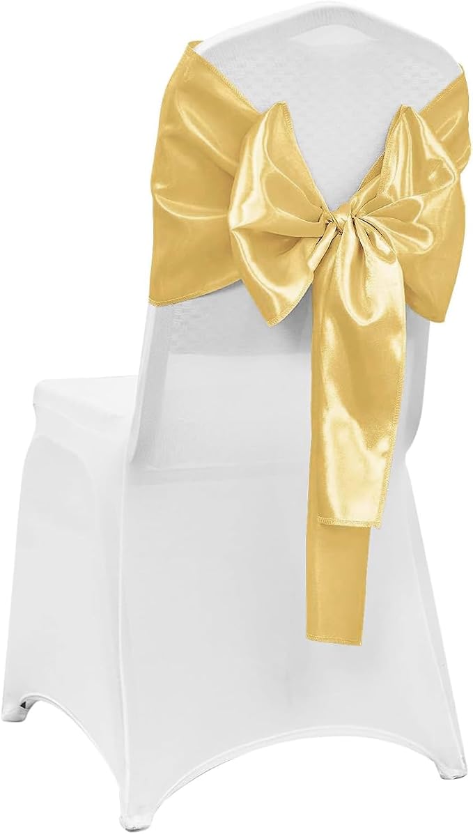 4-Pack Light Gold Satin Table Runner 12 x 108 Inch Long Bright and Smooth Silk - Image 6
