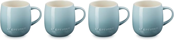 Le Creuset Stoneware Set of 4 Heritage Mugs, 13 oz. each, Sea Salt - Image 2