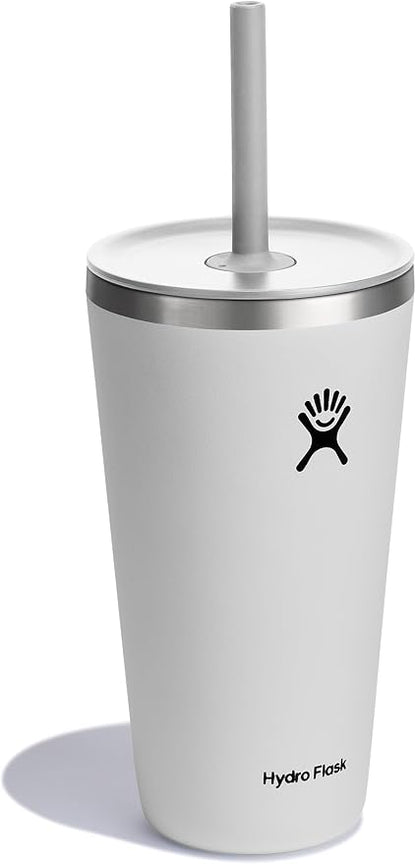 28 OZ All Around Tumbler Straw LID White - Image 2
