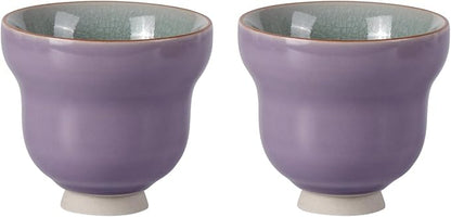 KAMMAK Japanese Tea Cups, 4.2 Oz Small Handmade Ceramic Teacups, Loose Leaf and by KAMMAK