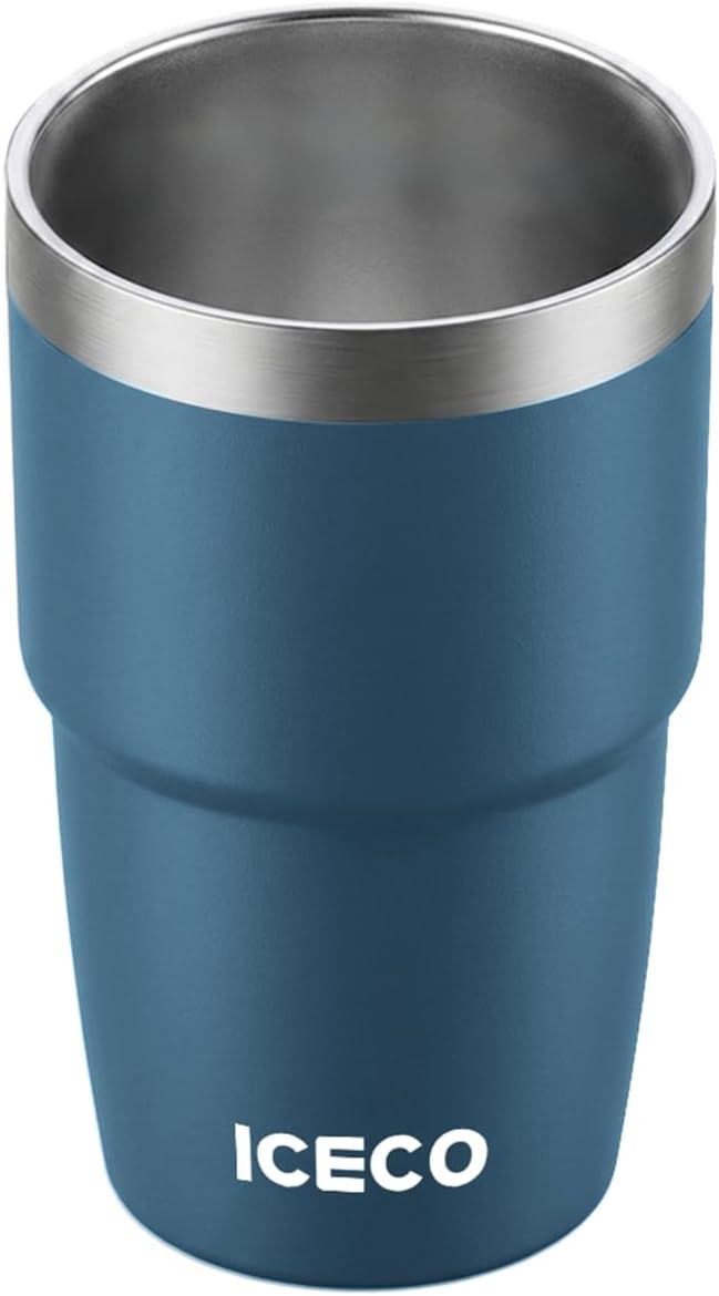 ICECO 8 oz Tumbler, Insulated Espresso Cup Set of 2, Stainless Steel Drinkware - Image 5