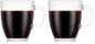 Bodum 12oz Bistro Coffee Mug Single-Wall Tempered Glass, 2 Pack by Bodum