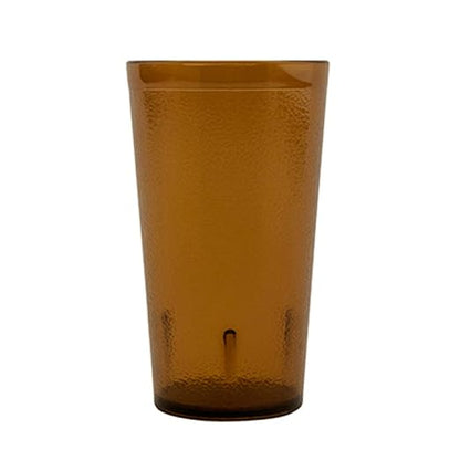 G.E.T. 6612-1-A Heavy-Duty Plastic Restaurant Tumblers, 12 Ounce, Amber | - Image 3