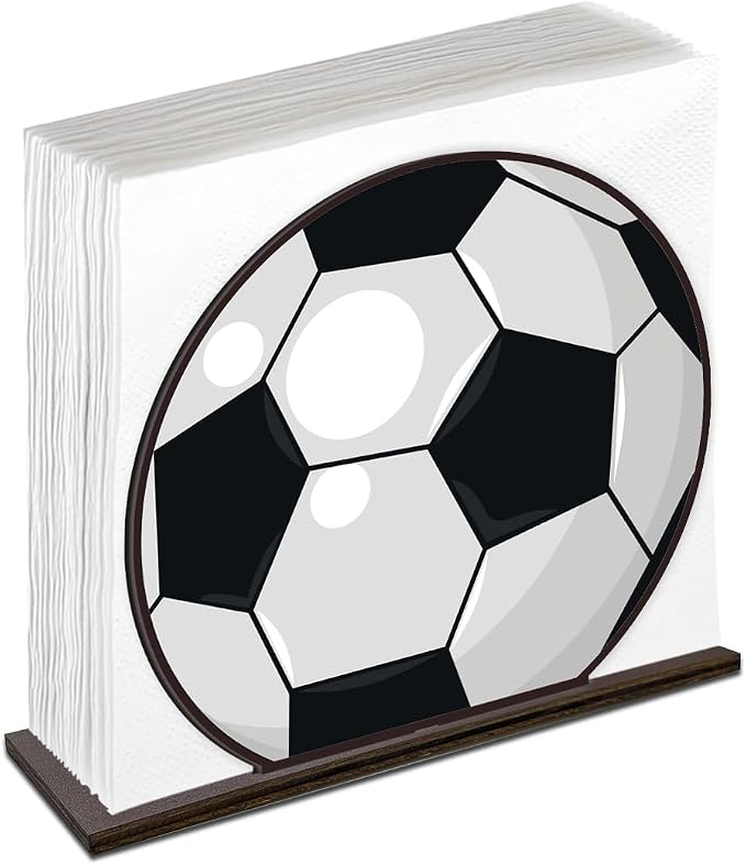 Soccer Design Napkin Holder for Table by Unknown