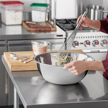 Stainless Steel 16 QT Mixing Bowl | Home & Commercial Quality | Flat Bottom | Cooking, Baking, Meal Prep [1PK]