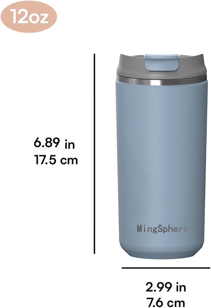 12oz Insulated Stainless Steel Coffee Tumbler - Image 2