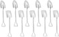 10Pcs Shovel Spoons Stainless Steel Spoon Reusable Dessert Spoons by Ruksifg