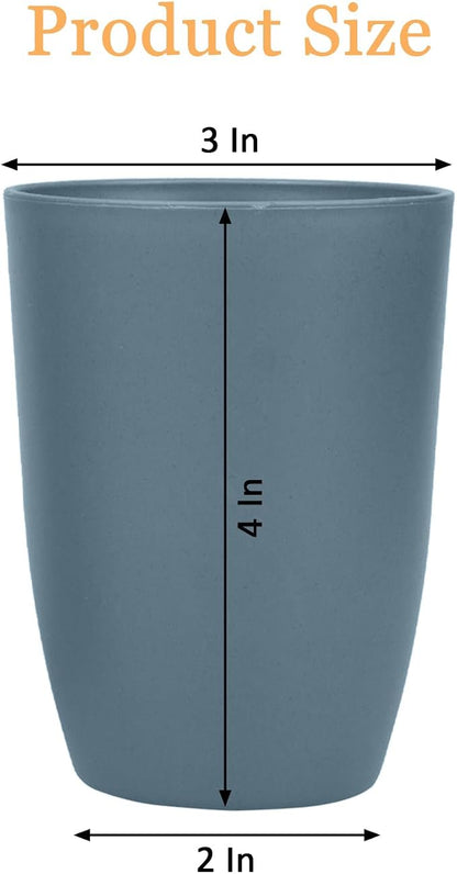 Wheat Straw Cups Set of 4, Unbreakable Drinking Cup | 12 Oz Reusable Cups - Image 2