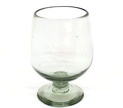 Clear 11 oz Large Cognac Glasses (set of 6), Recycled Glass, Lead-free, Toxin-Free (11 oz Large Cognac)
