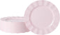 72 Pack Pink Plastic Plates, Thanksgiving by NZVCNTableware