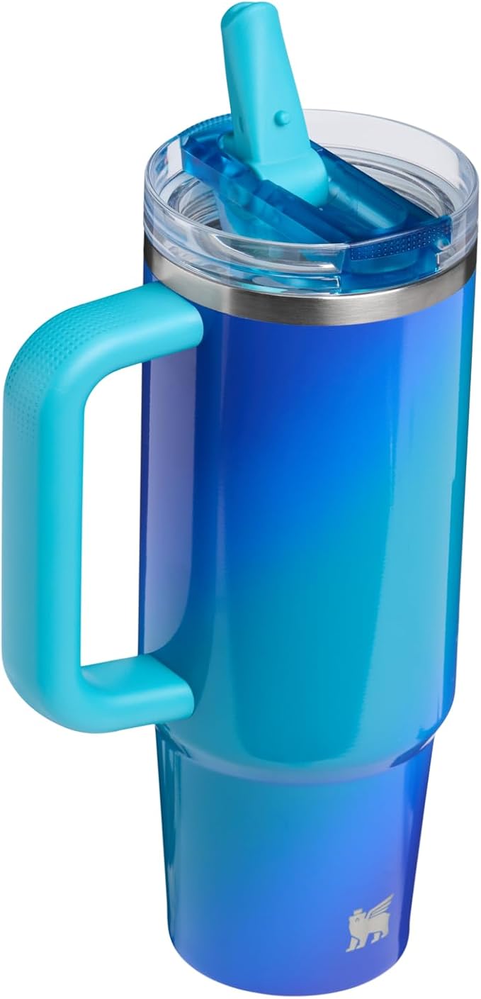 STANLEY Quencher ProTour Flipstraw Tumbler, 30 oz, Sea Glass Aura | Built-In - Image 3
