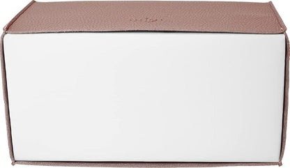 Carrotez Tissue Box Cover, [Refined] Modern PU Leather Rectangular Tissue Box Holder - Decorative Holder/Organizer for Bathroom Vanity Countertop, Night Stands, Office Desk 9.5"X5"X5" - Rose Pink