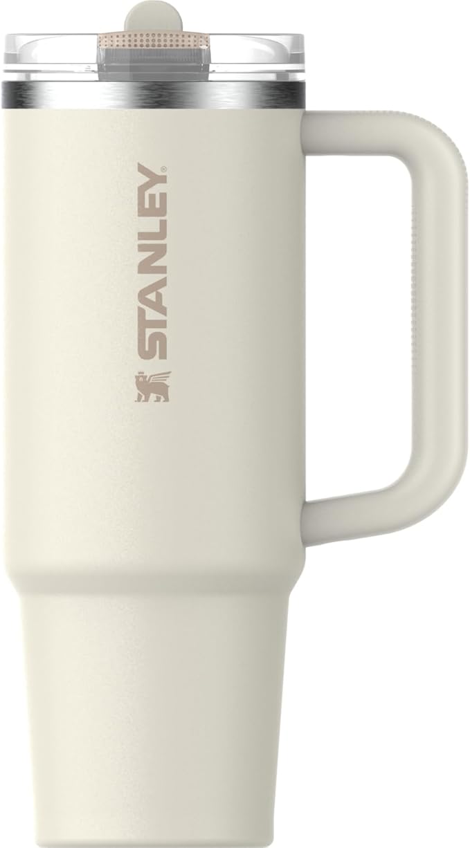 STANLEY Quencher ProTour Flipstraw Tumbler, 30 oz, Cream | Built-In Straw & by Unknown