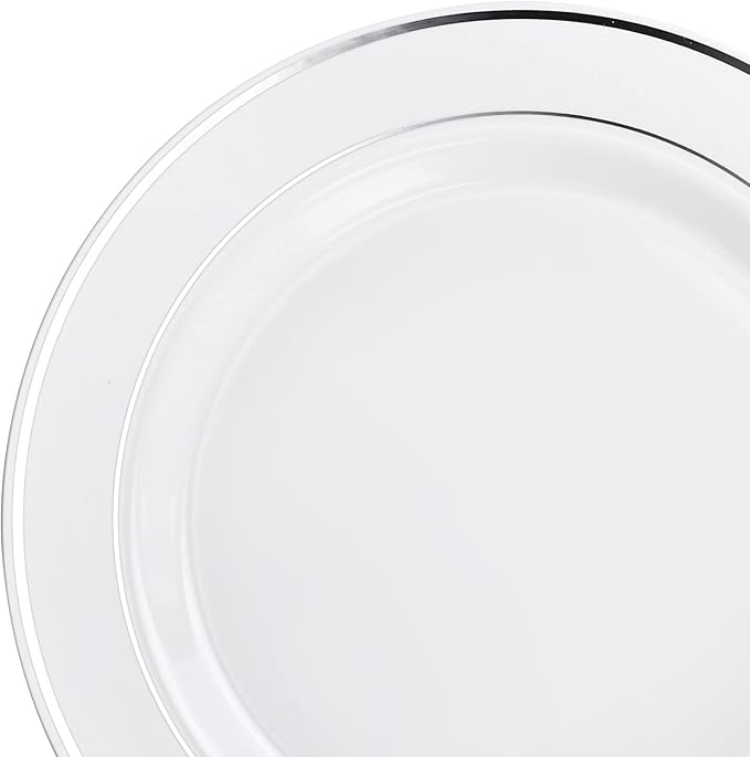 " OCCASIONS " 40 Plates Pack, Heavyweight Disposable Wedding Party Plastic - Image 2