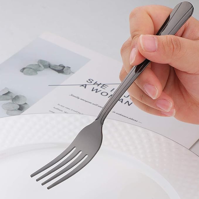 12 Pieces Dinner Fork, Stainless Steel Silverware Forks, 7.1 Inches Metal Fork - Image 4
