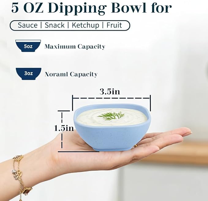 Soy Sauce Dish 5 OZ, Small Bowls - Image 2